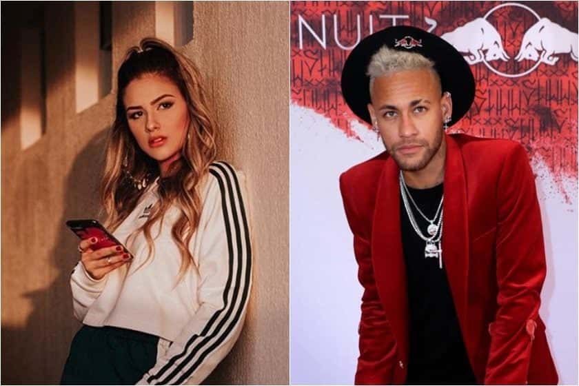 Neymar e a cantora Rafaela Porto