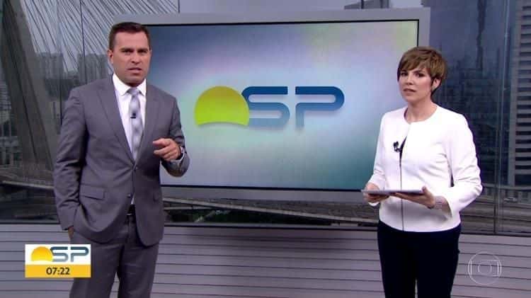 Rodrigo Bocardi e Gloria Vanique no Bom Dia SP, da Globo (Foto: Reprodução/Globo)