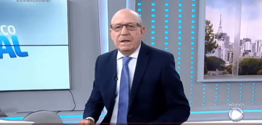 Renato Lombardi, do Balanço Geral, precisou passar por cirurgia. (Foto: Reprodução)