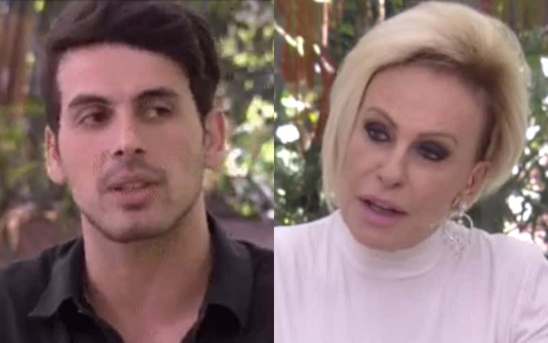 Maycon foi recebido por Ana Maria Braga na Globo (Foto: Reprodução)