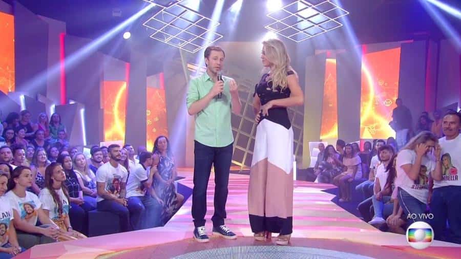 Leifert e Isabella no Big Brother 19 (Foto: Reprodução)