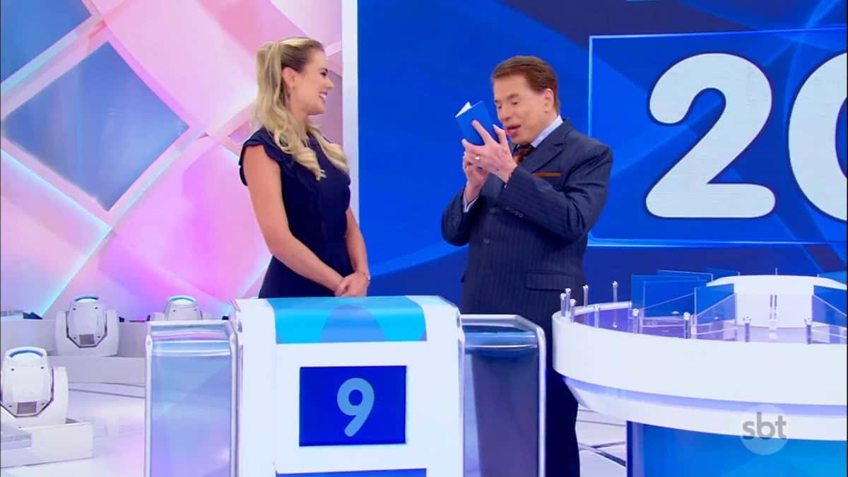 Thaís e Silvio Santos (Foto: Reprodução)