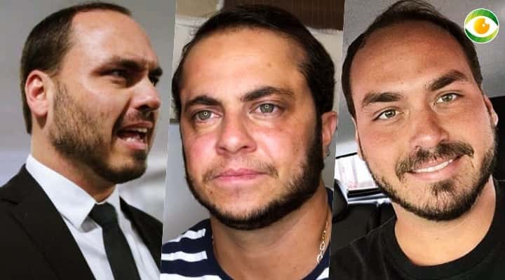 Thammy Miranda e Carlos Bolsonaro parecidos? (Foto: Montagem/TV Foco)