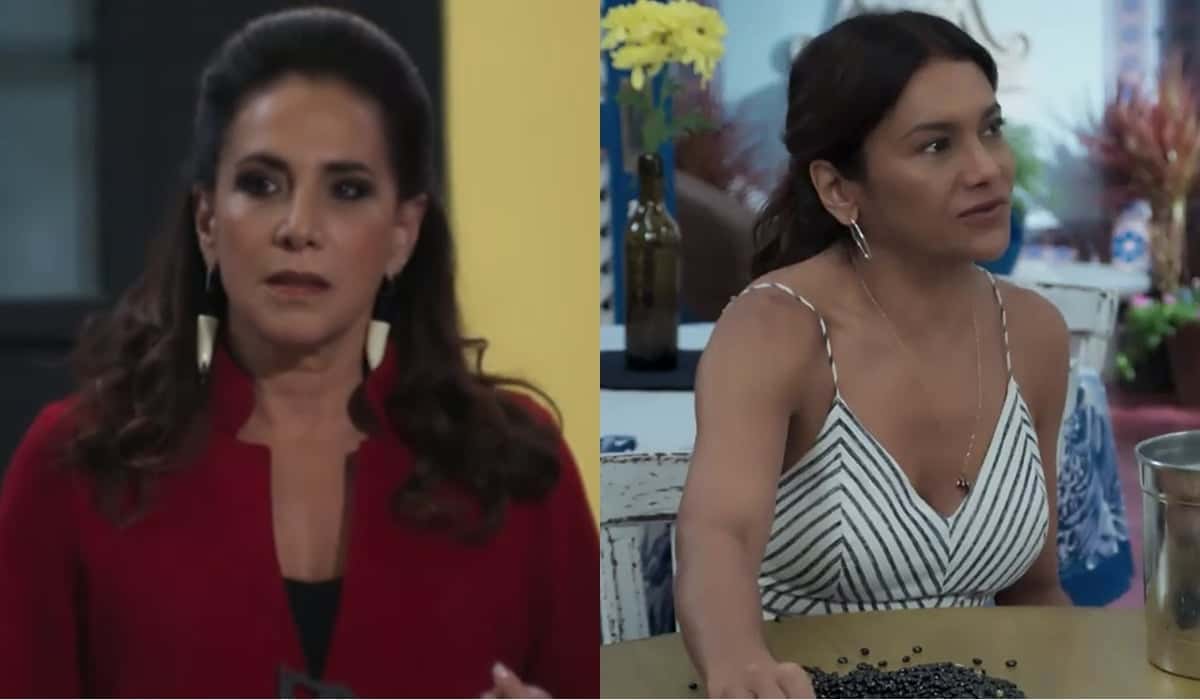 Mercedes e Janaína vão movimentar os próximos capítulos da novela Verão 90; (Foto: Reprodução/Montagem)