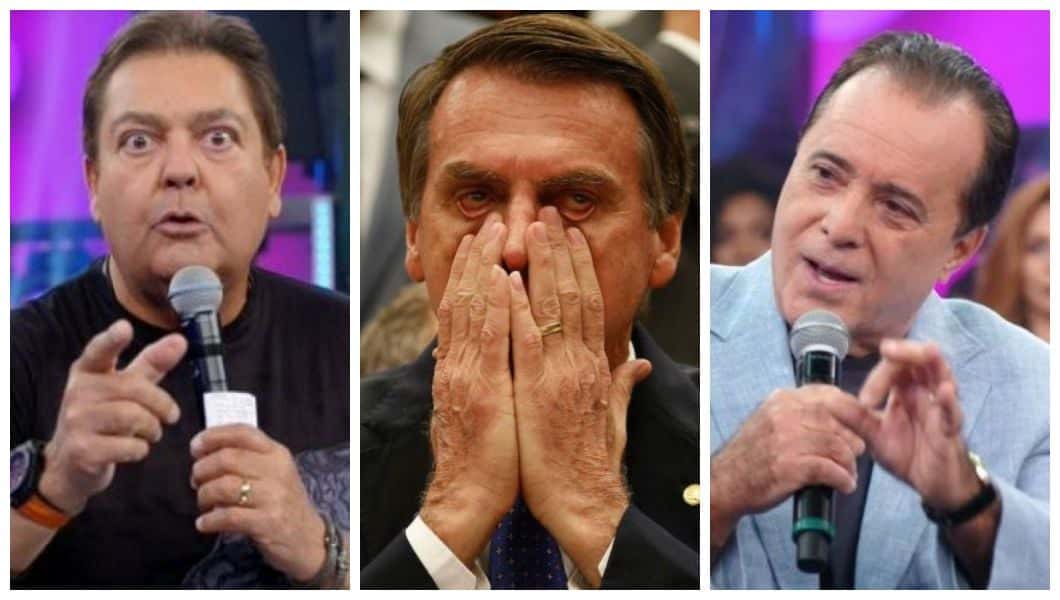 Fausto Silva detona Bolsonaro, Tony Ramos defende e clima esquenta no palco do Domingão do Faustão (Foto: Reprodução)