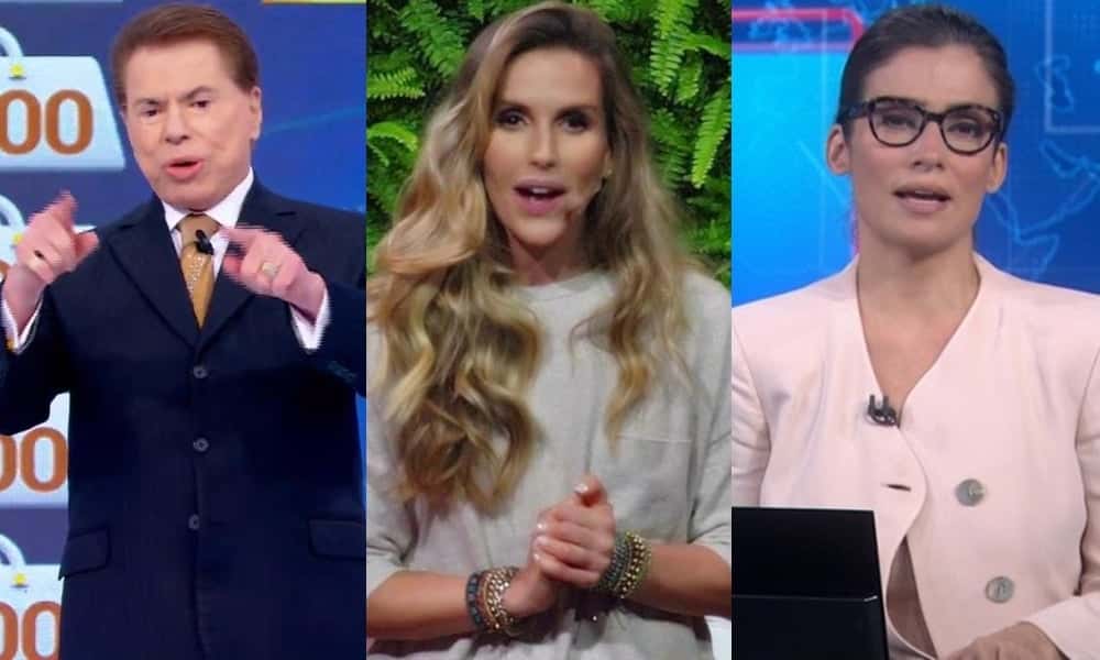 A Semana na TV: Silvio Santos, Mariana Ferrão e Renata Vasconcellos foram destaque. (Foto: Reprodução/Montagem)
