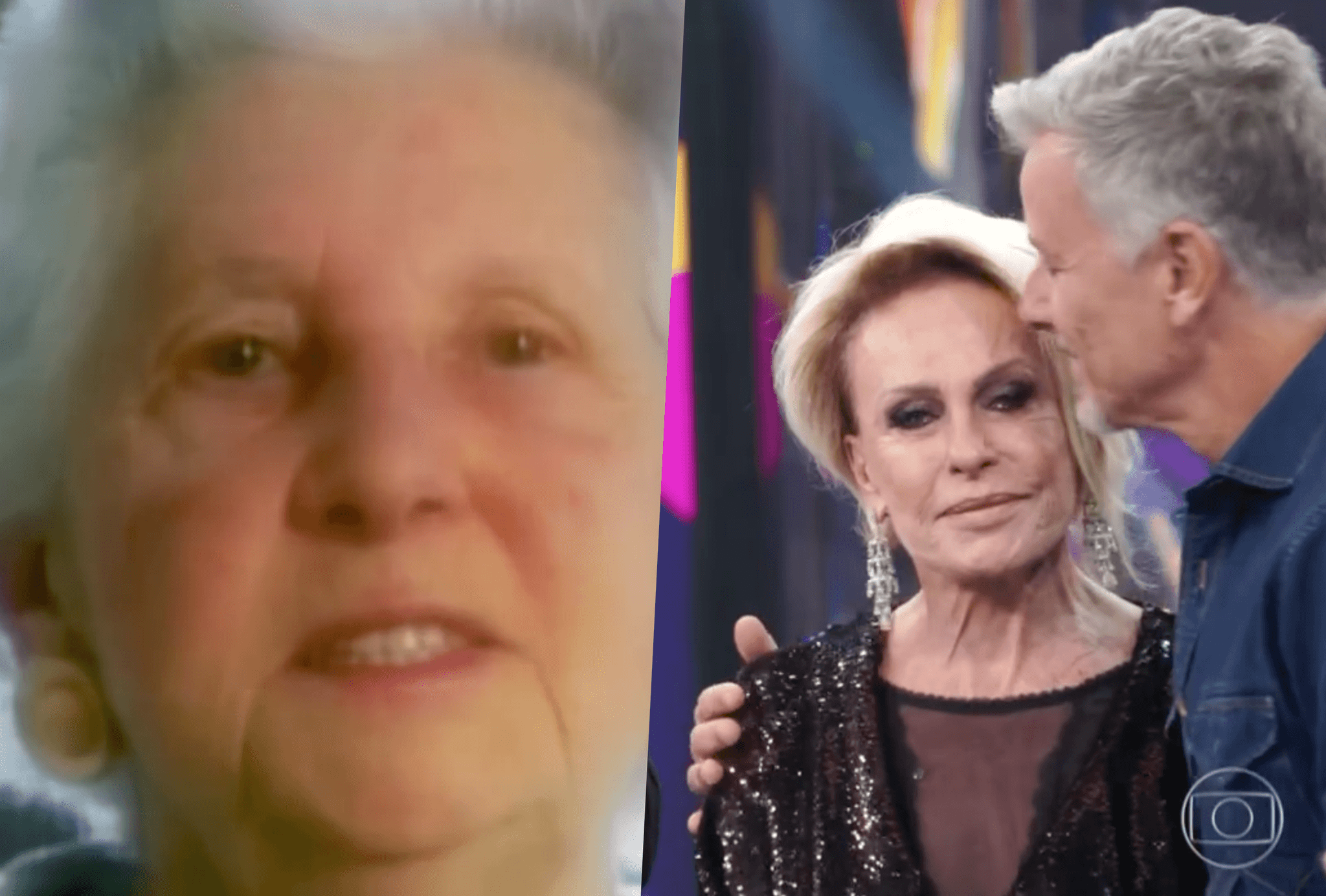 Mãe de Ana Maria em depoimento no Faustão na Globo em 1999