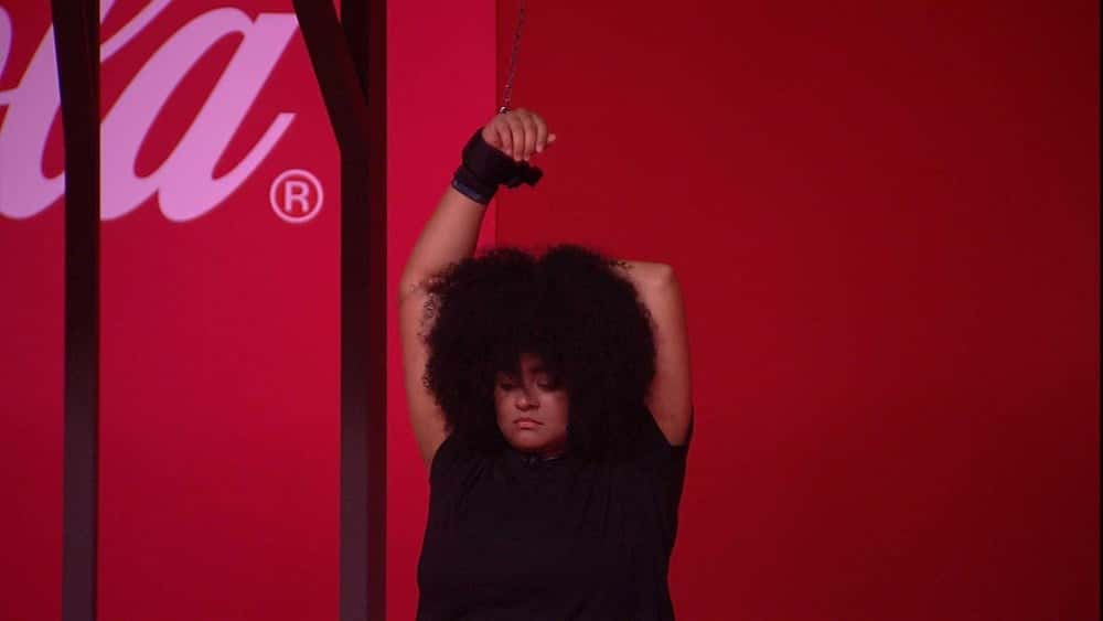 Rízia na Prova do Líder (Foto: Reprodução)