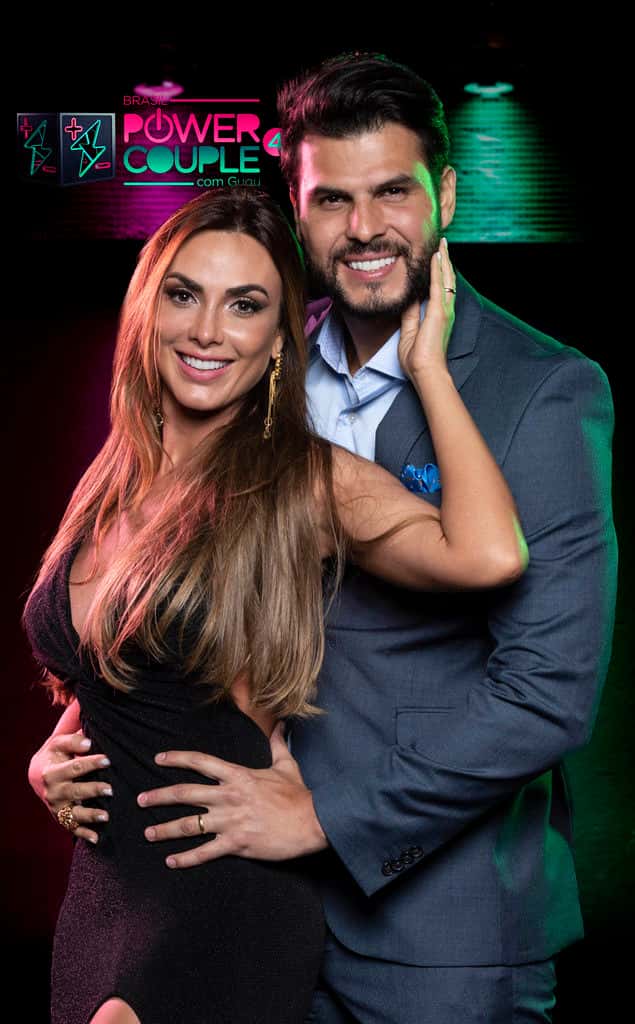Nicole Bahls e Marcelo Bimbi fazem parte do reality show da Record, apresentado por Gugu (Foto: Edu Moraes/Record)