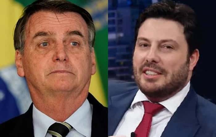 Jair Bolsonaro e Danilo Gentili (Foto: Reprodução/Montagem)