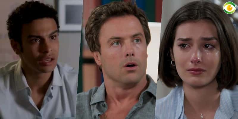 Candé, Larissa, Diego em Verão 90 (Foto: Reprodução/Globo)