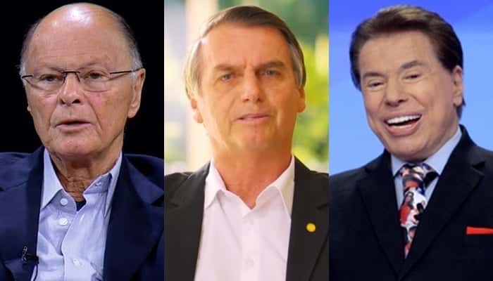 Edir Macedo, Jair Bolsonaro e Silvio Santos (Foto: Reprodução/Montagem TV Foco)