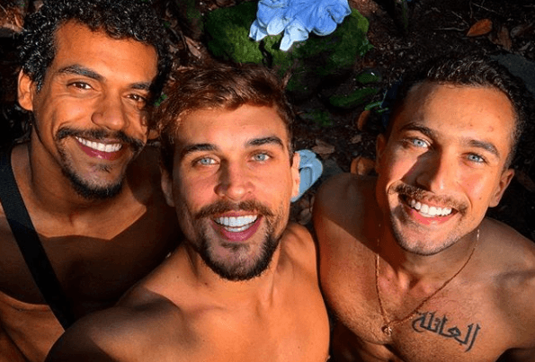 Reunião de galãs da Globo e Record. (Foto: Reprodução/Instagram)