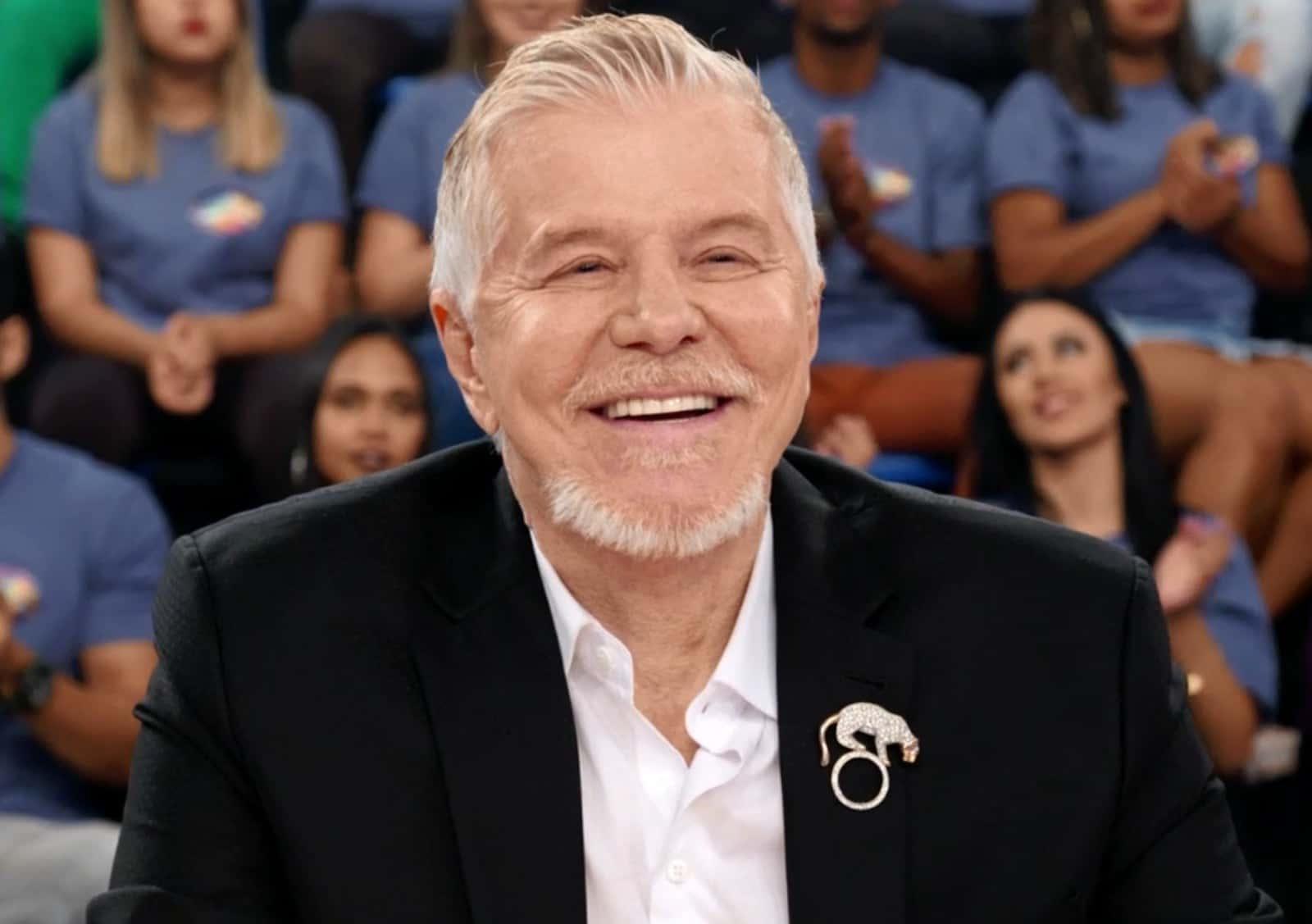 O apresentador, ator e diretor da Globo, Miguel Falabella, foi homenageado no Faustão (Foto: Reprodução)