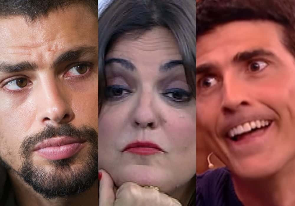Fabíola Reipert detonou Cauã Reymond e Reinaldo Gianecchini durante o quadro A Hora da Venenosa. (Foto: Reprodução/Montagem)