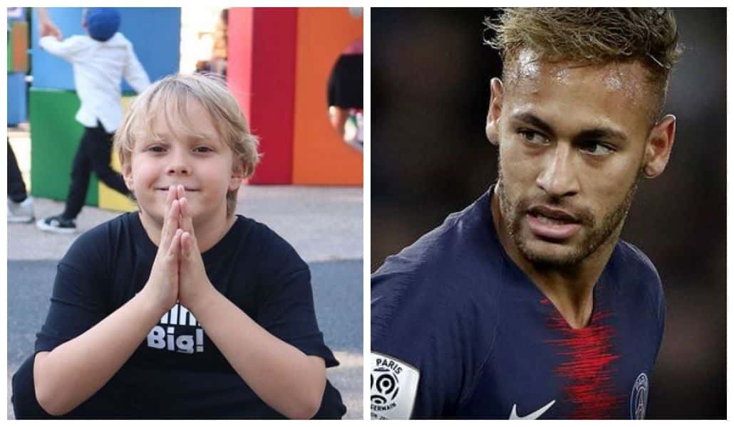 Filho de Neymar é flagrado cantando (Foto: Reprodução)