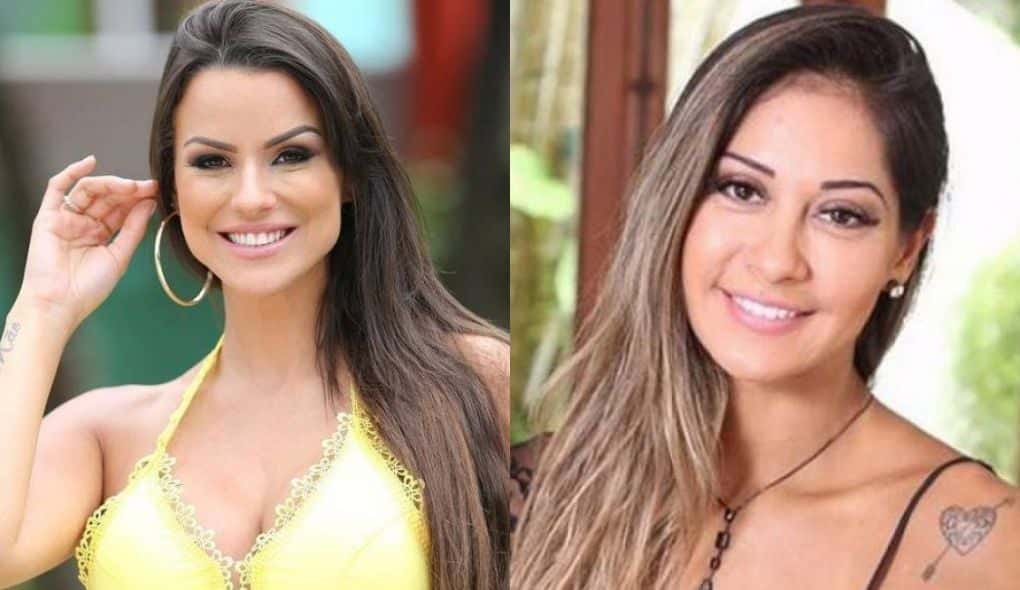 Carol Dias e Mayra Cardi (Foto: Montagem/TV Foco)