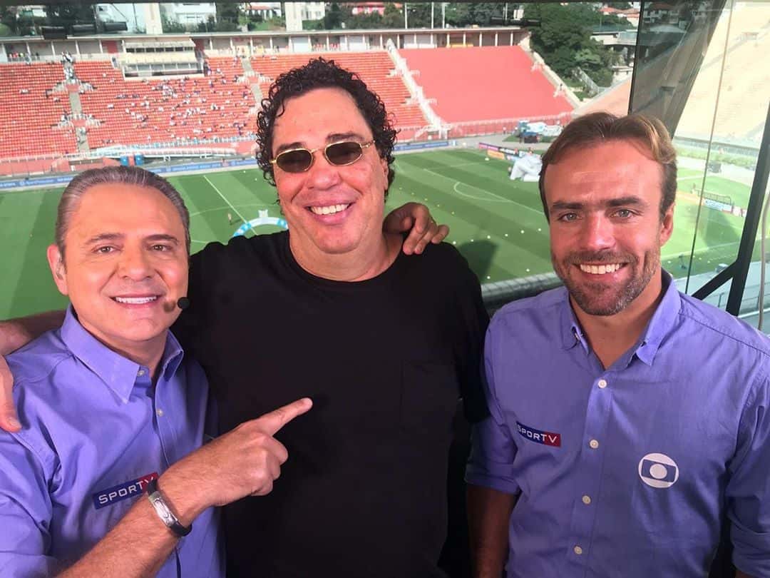 Luis Roberto, Casagrande e Roger integram o time da Globo (Foto: Reprodução/Instagram)