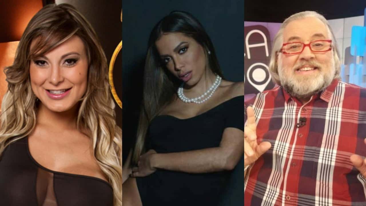Andressa Urach, Anitta e Leão Lobo (Foto: Montagem/Divulgação)