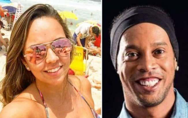 Priscilla Alves Coelho e Ronaldinho Gaúcho (Foto: Montagem)