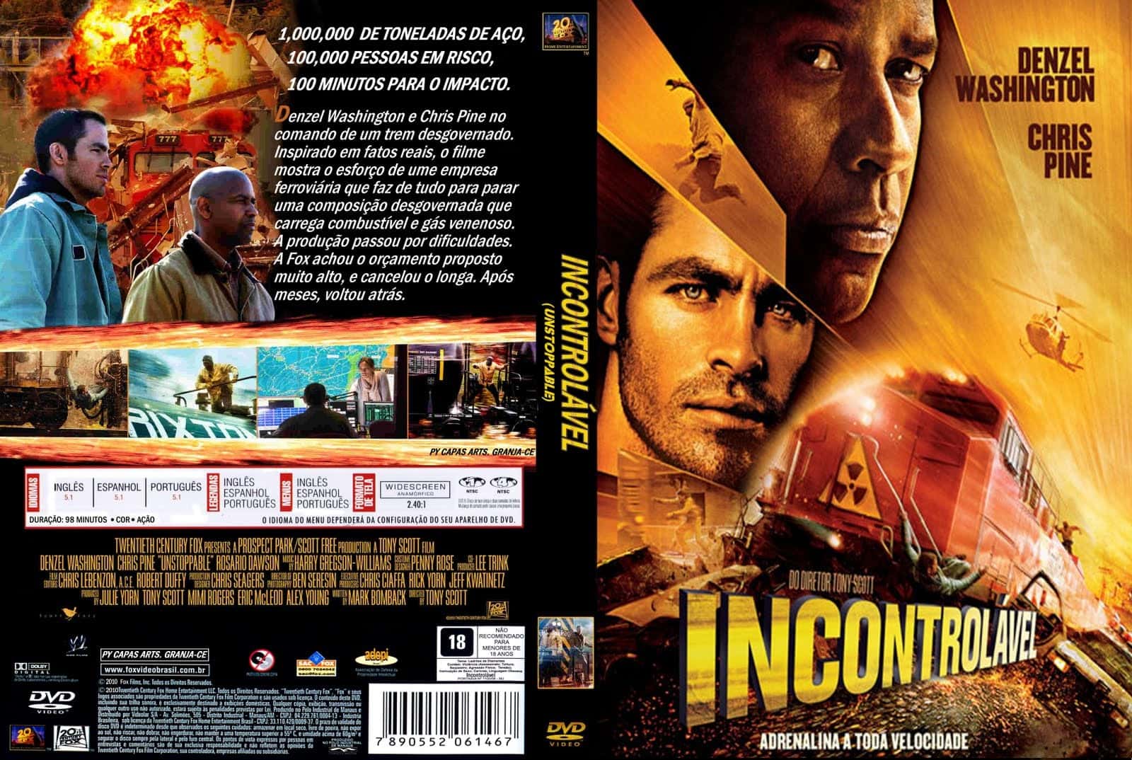 Filme Incontrolável (Foto: Reprodução)