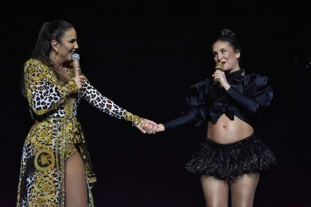 Ivete Sangalo e Claudia Leitte cantaram juntas (Foto: Felipe Souto Maior/AgNews)