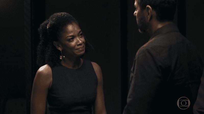 Gilda (Heloísa Jorge) confessará a Amadeu (Marcos Palmeira) que mentiu a mando de Josiane em A Dona do Pedaço (Foto: Reprodução/Globo)