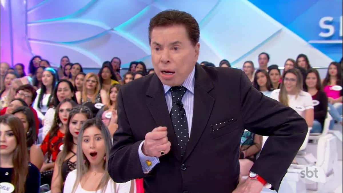 Silvio Santos no programa dele no SBT (Foto: Reprodução)
