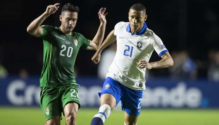 Richarlison Andrade na partida entre Brasil x Bolívia pela Copa América (Foto: Lucas Figueiredo/CBF)