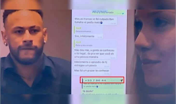 Neymar e Najila Trindade (Foto: Divulgação/Record)