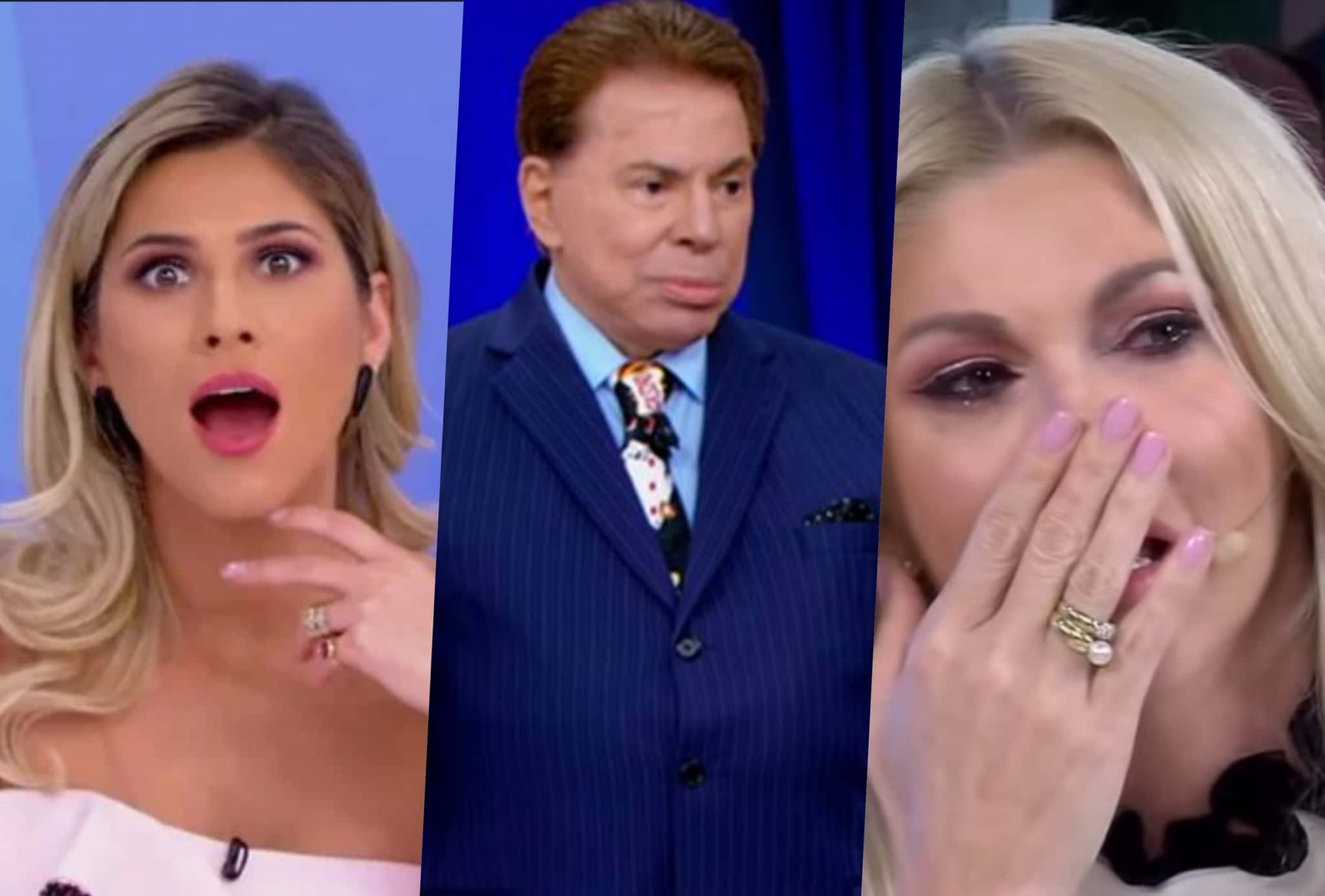 Silvio Santos questionou Livia Andrade sobre polêmicas recentes com Fontenelle e Val Marchiori (Reprodução)