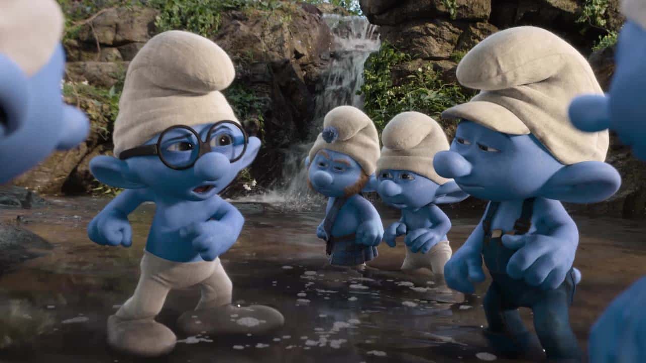 Cena do filme Os Smurfs 2, que garantiu a liderança de audiência para a Sessão da Tarde na Globo (Foto: Divulgação)