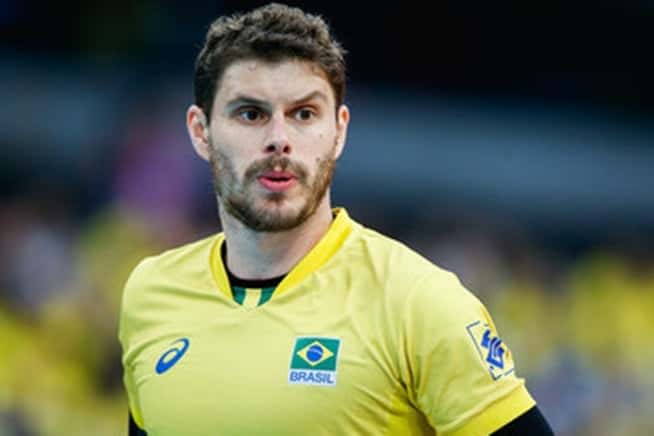 Jogador de Vôlei, Bruno Rezende - Foto: Reprodução