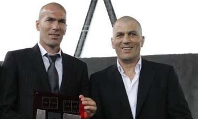 Zinédine Zidane e o irmão Farid Zidane (Foto: Reprodução)
