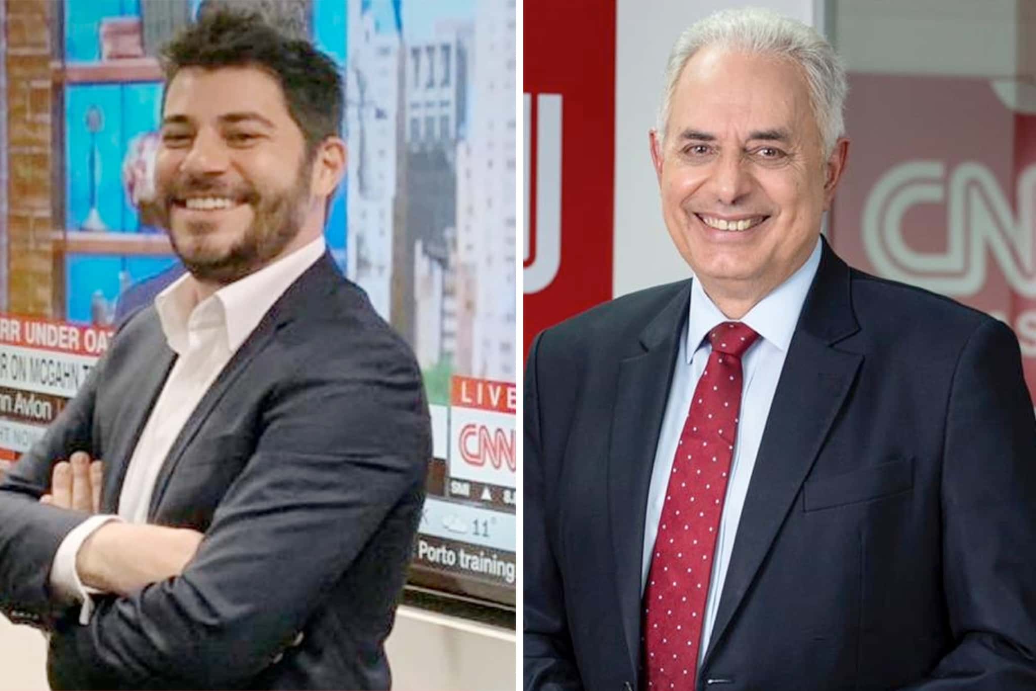 Evaristo Costa e William Waack, apresentadores da CNN Brasil (Foto: Divulgação/CNN Brasil/Montagem)