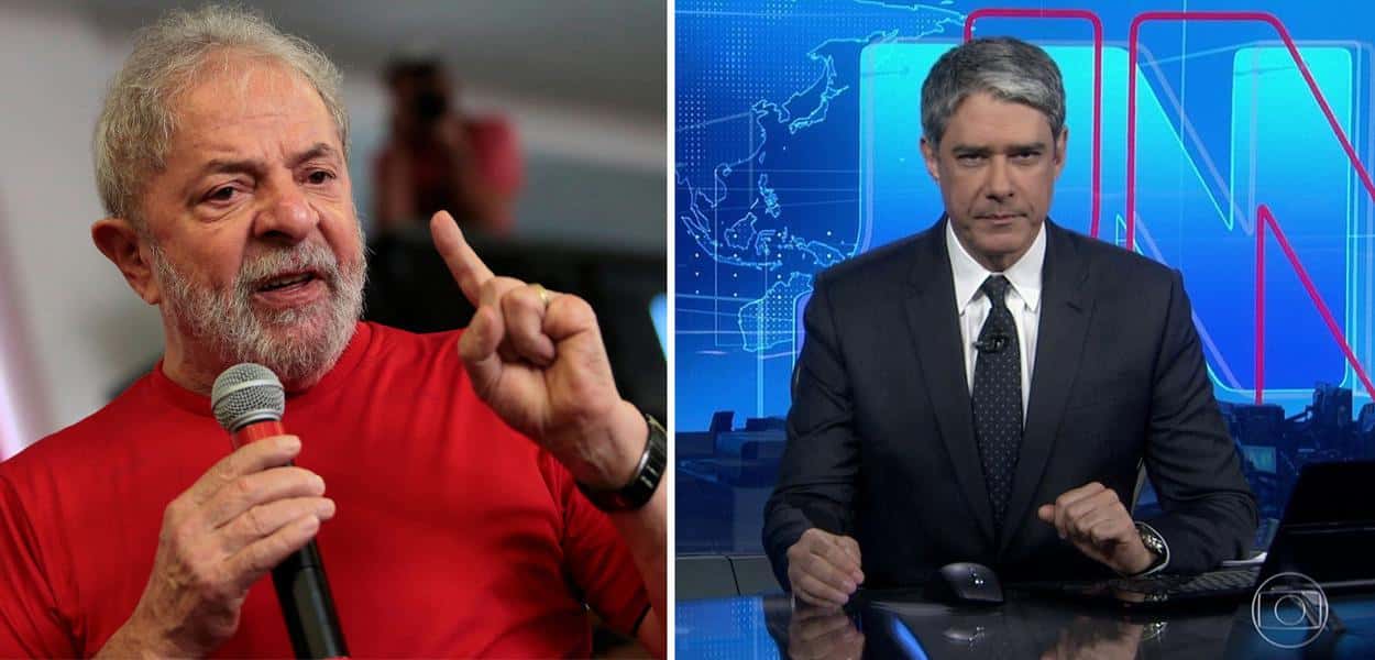 William Bonner e Lula voltaram a se enfrentar e a situação saiu fora do controle (Foto: Reprodução)