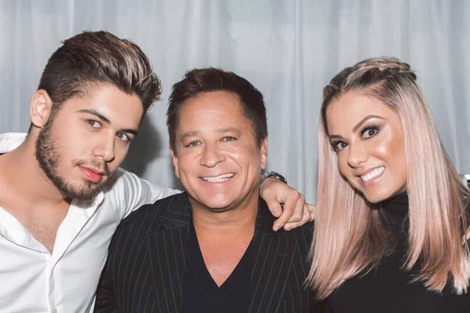 Zé Felipe, Leonardo e Poliana Rocha (Foto: Reprodução)
