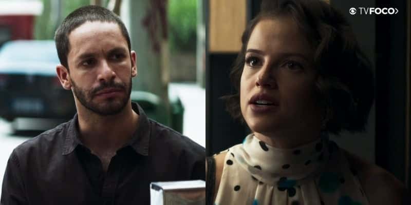 Teo e Josiane em A Dona do Pedaço da Globo (Foto: Reprodução)