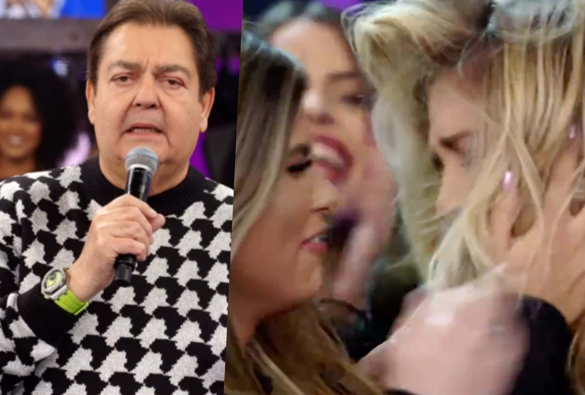 Bailarinas do Domingão do Faustão da Globo estão sendo criticadas (Foto reprodução)