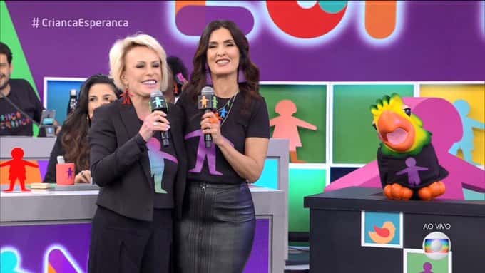 Ana Maria Braga, Fátima Bernardes e Louro José - Reprodução/Globo