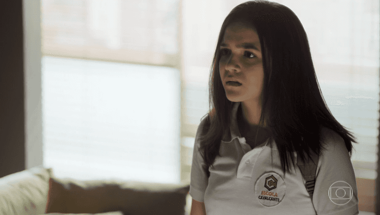Cássia (Mel Maia) em A Dona do Pedaço (Foto: Reprodução/Globo)