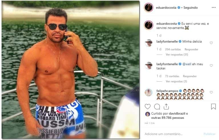 O famoso cantor sertanejo e ex-affair de Antonia Fontenelle, Eduardo Costa (Foto: Reprodução)