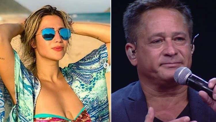 Jéssica Costa e o pai Leonardo. Foto: Reprodução