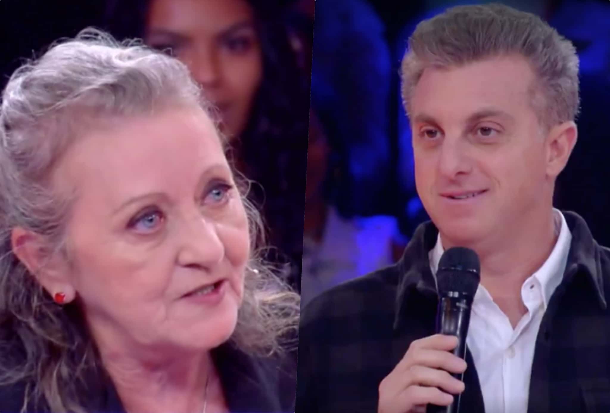 Luciano Huck volta a receber senhora que o afrontou e chamou a atenção por fala no Caldeirão do Huck (Foto montagem: TV Foco)