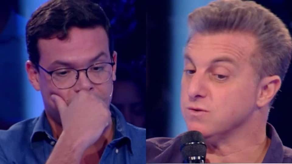 Luciano Huck foi criticado nas redes sociais por atrapalhar o participante Patrick que estava à 3 perguntas do R$1 Milhão e desistiu do jogo (Imagem: reprodução)