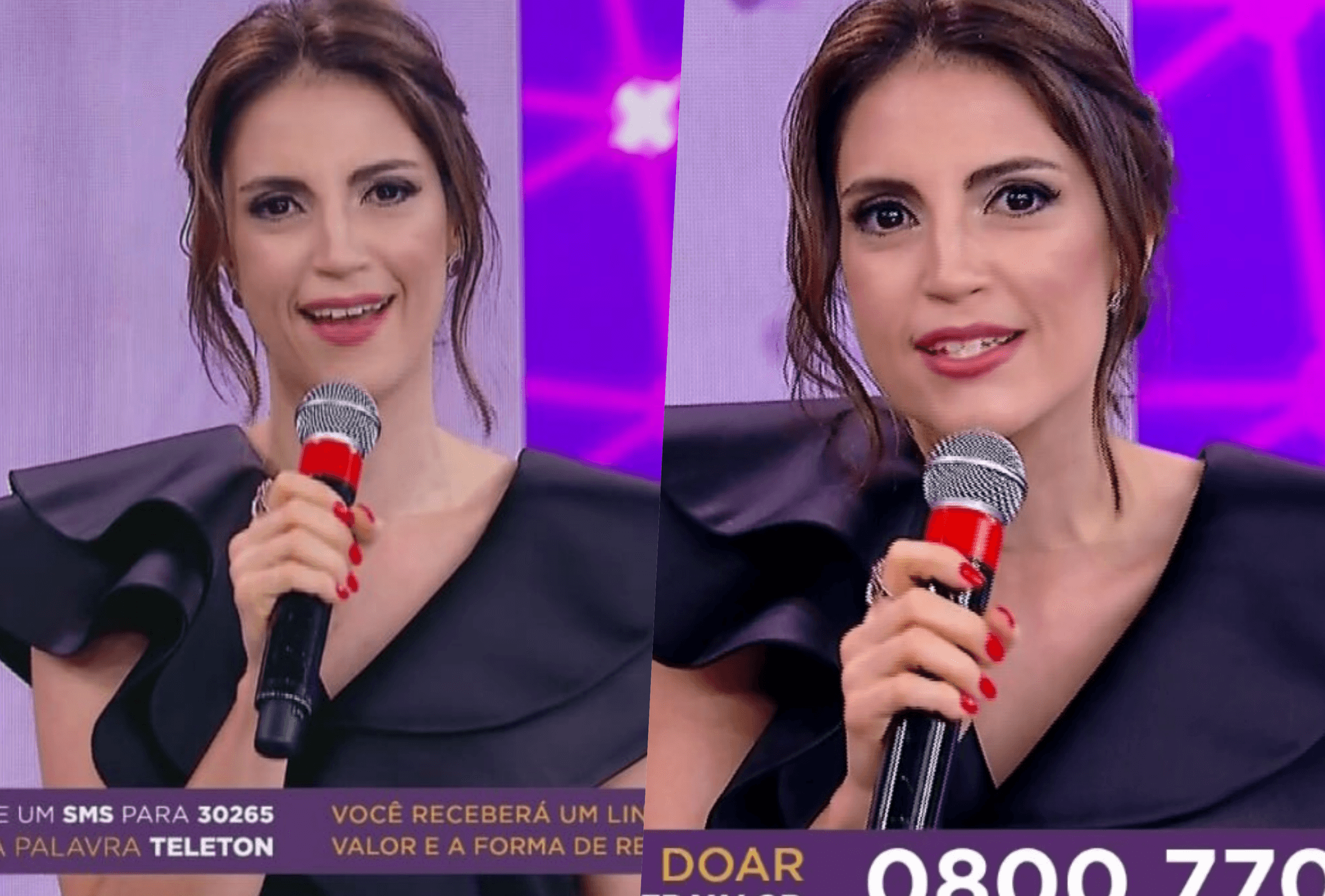 Chris Flores roubou a cena no palco do Teleton 2019