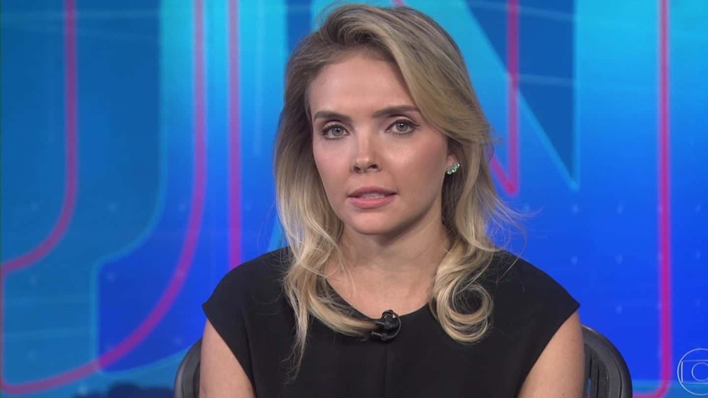 Taís Lopes foi a escolhida para representar o Ceará na bancada do Jornal Nacional. A jornalista deu show (Foto: Globo)