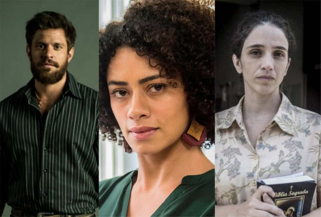 Alejandro Claveaux, Ana Flavia Cavalcanti e Roberta Gualda estão em Amor de Mãe da Globo (Montagem: TV Foco)