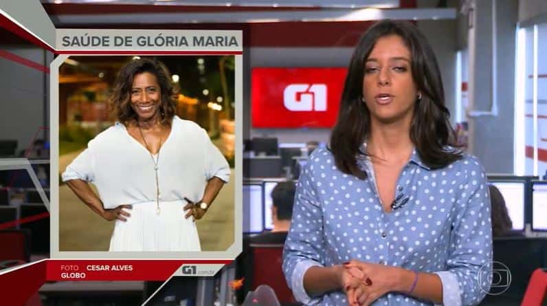 Glória Maria deve deixar o hospital até este final de semana (Foto: reprodução/Globoplay)