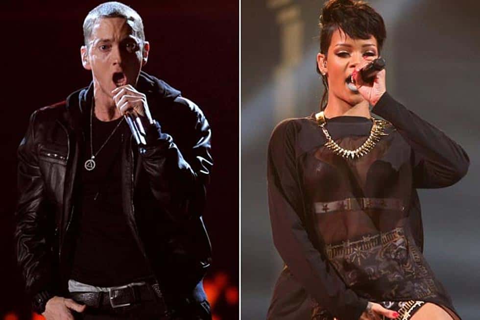 Eminem faz ameaça contra Rihanna e diz estar do lado de Chris Brown (Foto: Reprodução)